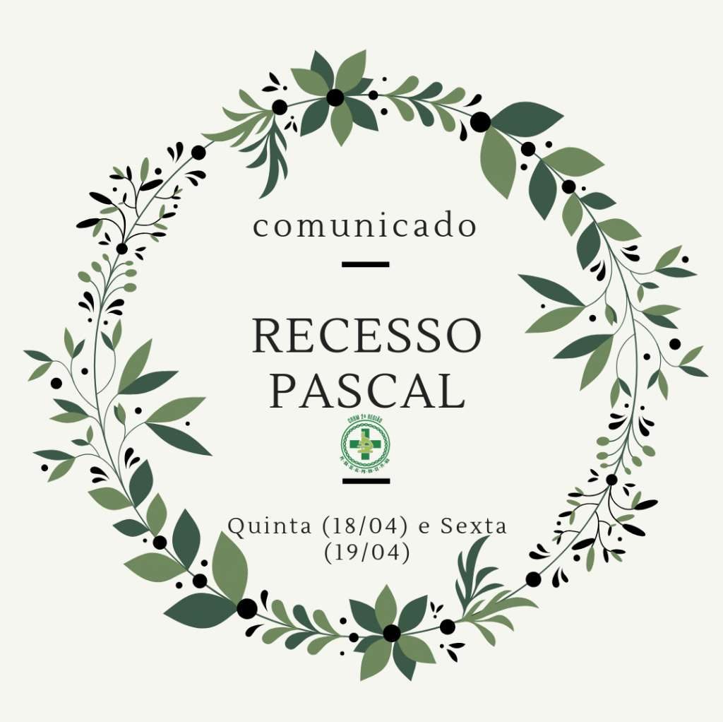 Aviso – Recesso de Páscoa