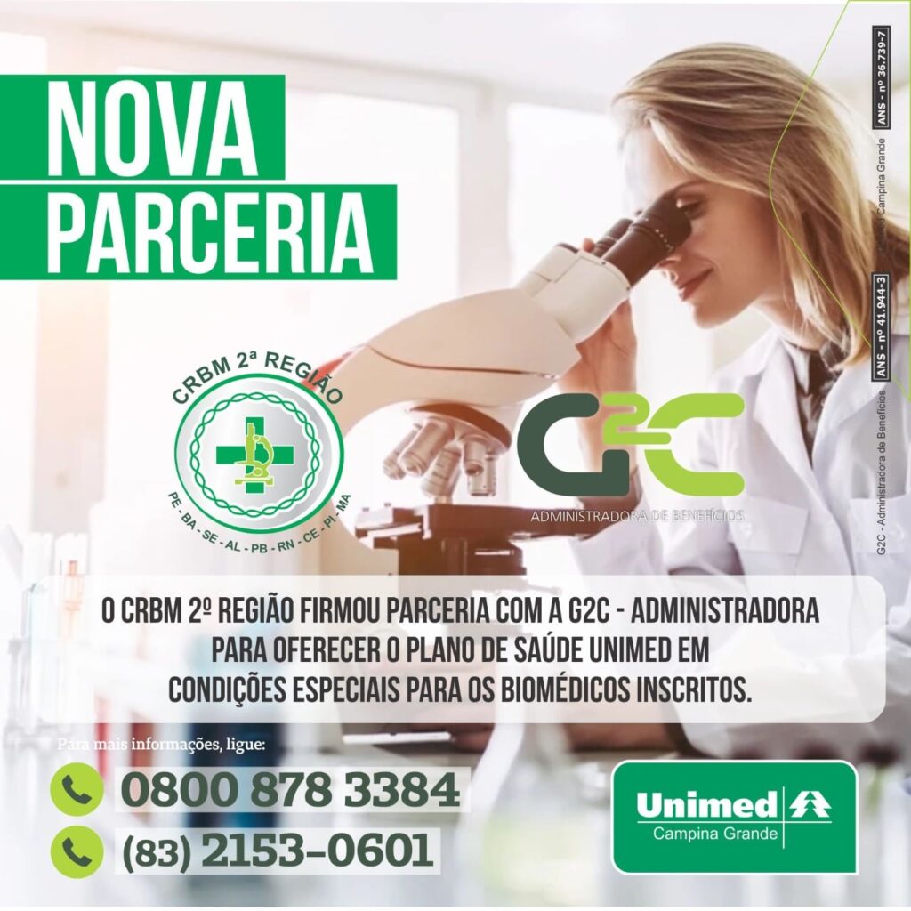 Biomédicos da Paraíba agora possuem convênio médico com a Unimed