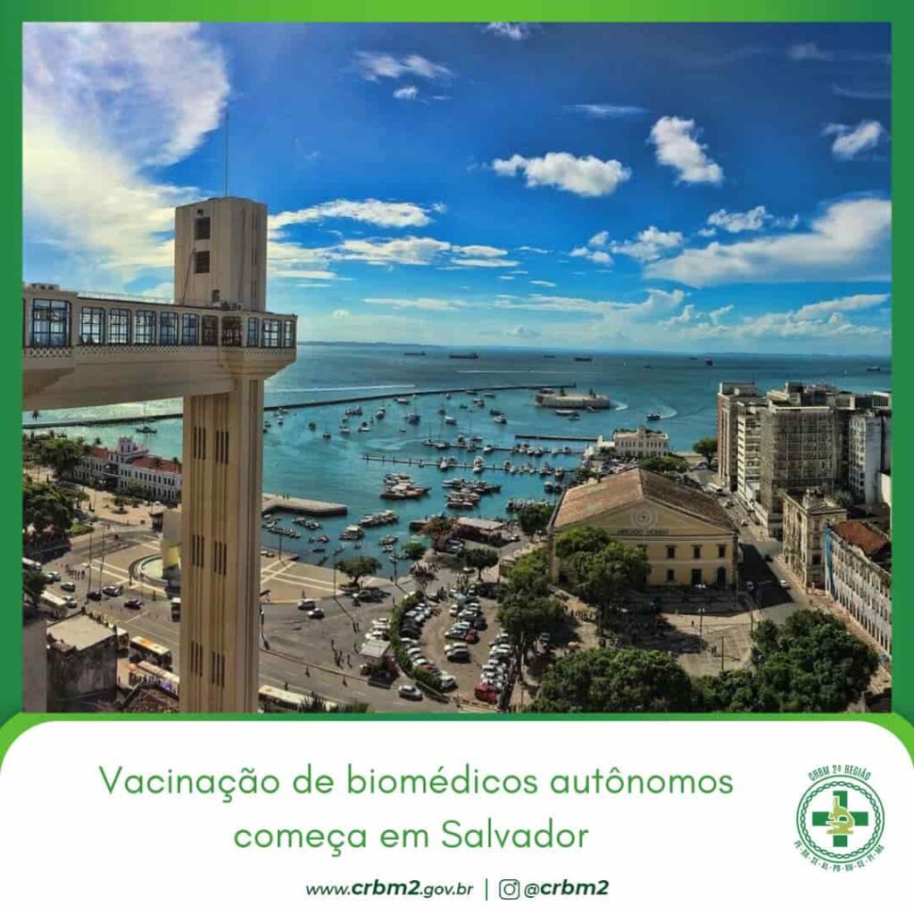 Vacinação de biomédicos autônomos começa em Salvador