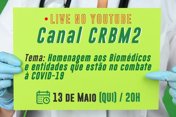 CRBM2 retoma lives sobre importância do papel do biomédico