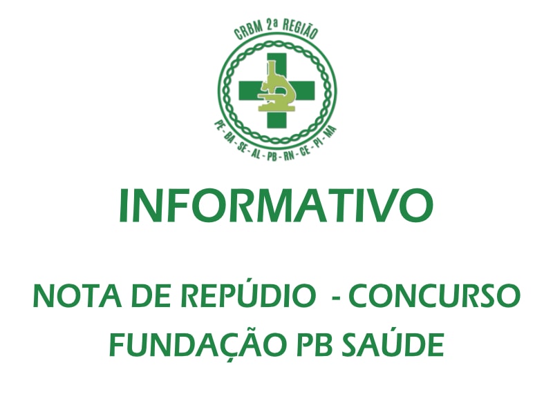 Nota de Repúdio - Concurso Fundação Pb Saúde