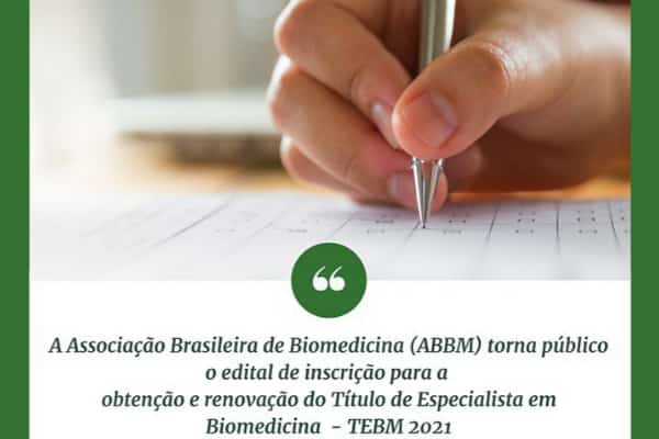 Abertas inscrições para obtenção e renovação do Título de Especialista em Biomedicina