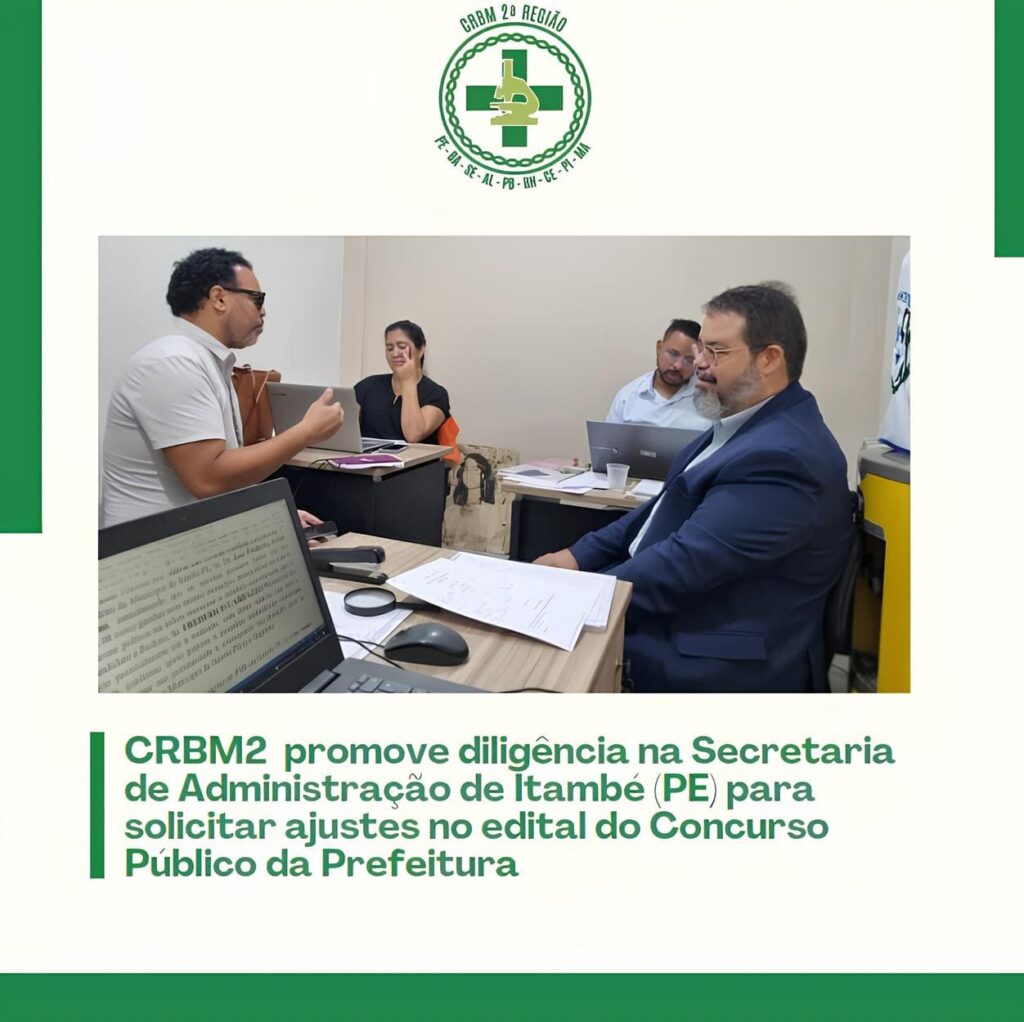 CRBM2 e Sinbio cobram Prefeitura de Itambé (PE) sobre incoerências em edital de Concurso Público