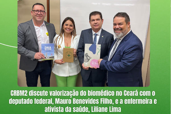 CRBM2 debate valorização do biomédico com deputado federal Mauro Benevides
