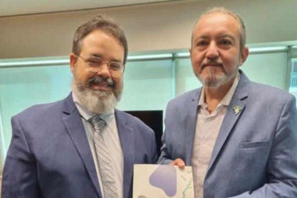 Vice-Presidente do CRBM2, Dr. André Silva, se reúne com o Diretor-Presidente da AgSUS, André Longo, em Brasília